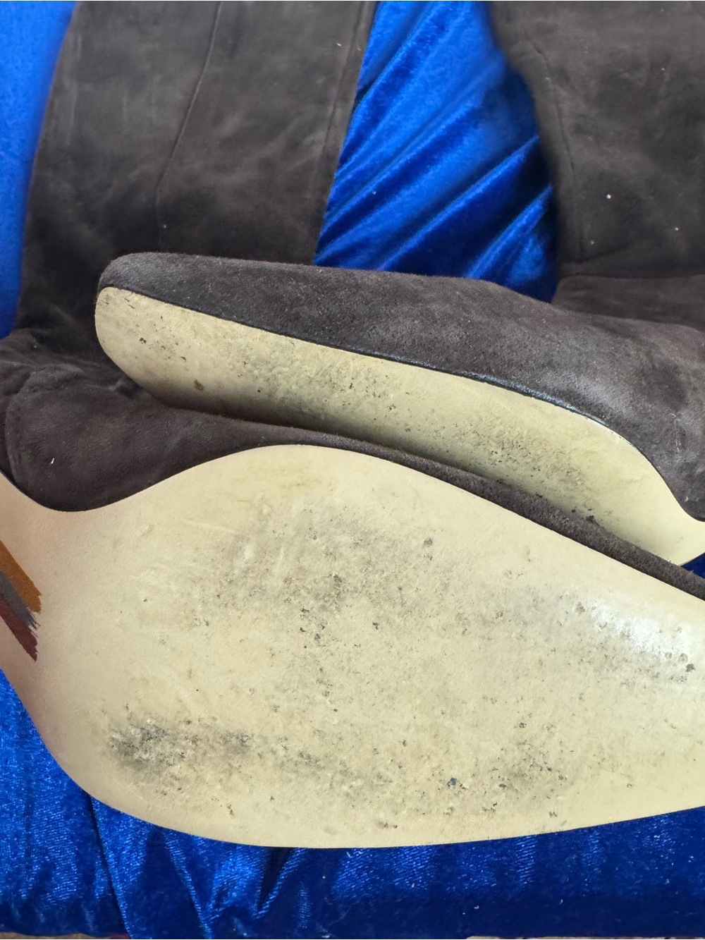 Sam Edelman Sylvia Knee High Chocolate Suede Boots - Picture 9 of 11